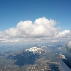 Flugwegposition um 13:55:47: Aufgenommen in der Nähe von Halltal, Österreich in 2301 Meter